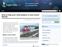 Tablet Screenshot of expat-kids.com
